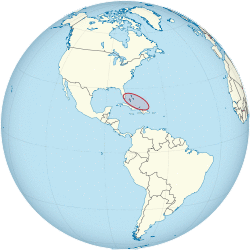 Location of The Bahamas