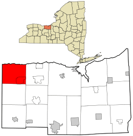Location in Wayne County and the state of New York.