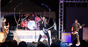 Theory of a Deadman performing at Festival of Friends in 2013