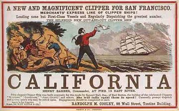 24 Jan - California Gold Rush begins California_Clipper_500