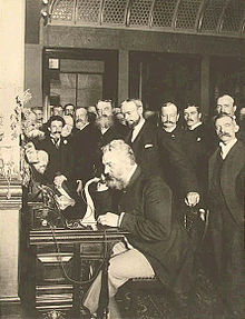 7 Mar - Alexander Graham Bell awarded US patent for Telephone Alexander_Graham_Telephone_in_Newyork