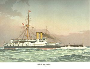 On this day in history ... - Page 5 HMS_Victoria_(1887)_William_Frederick_Mitchell