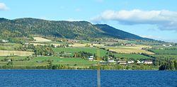 Lake Mjøsa in Ringsaker