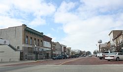 Looking west at downtown Delavan