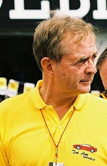 Phil Hill + Jackie Stewart 1991 USA (cropped).jpg