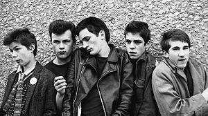 The Cortinas in Bristol 1977 - Left to Right: Daniel Swan, Jeremy Valentine, Nick Sheppard, Dexter Dalwood & Mike Fewings