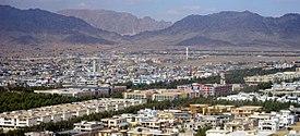 Aerial view of Aino Mina in Kandahar