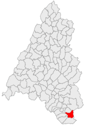 Location within Bihor County