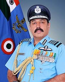 Air Chief Marshal Rakesh Kumar Singh Bhadauria PVSM AVSM VM ADC took over as the Chief of the Air Staff on 30 September 2019.jpg