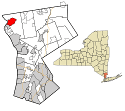 Location in Westchester County, and the state of New York