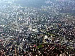 Aerial view of Pankr&aacute;c