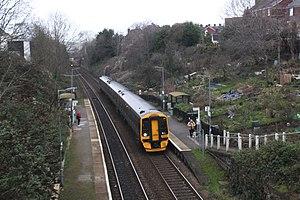 St James Park - GWR 158959 arrivied from Barnstaple.JPG