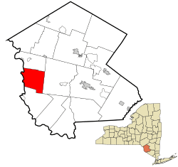Location of Cochecton in Sullivan County, New York