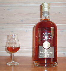 Cognac Braastad XO and tulip shaped glass.JPG