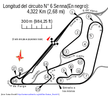 Autódromo Oscar y Juan Gálvez Circuito N° 6 por Senna.svg