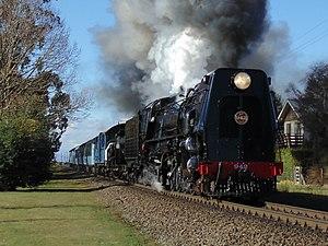 Ka 942 "Nigel Bruce" in Kirwee with an excursion to Arthurs Pass in August 2014.jpg