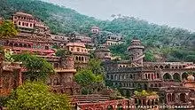 Neemrana Fort ( Chouhan Clan ) Located 10 km away is a heritage hotel now .