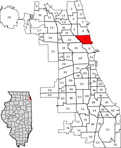 Location within the city of Chicago