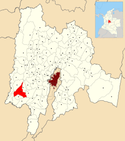 Location of the town and municipality of Tocaima within Cundinamarca Department