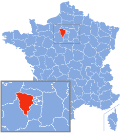 Location of Yvelines in France