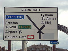 Starr Gate sign, Blackpool - DSC07108.JPG