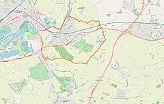 Radcliffe on Trent parish map in Nottinghamshire.jpg