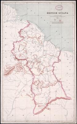 Map of British Guiana, 1908