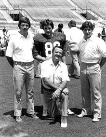FSU head football coach Bobby Bowden and sons- Tallahassee, Florida (7255276714).jpg