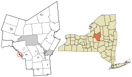 Location in Oneida County and the state of New York.