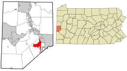 Location in Beaver County and the U.S. state of Pennsylvania.