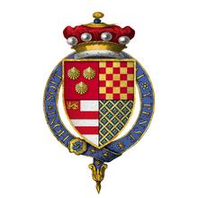Coat of arms of Sir Thomas Dacre, 2nd Baron Dacre, KG.png