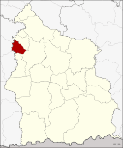 District location in Sisaket Province