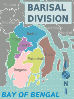 Districts of Barisal Division