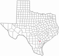 Location of Tuleta, Texas