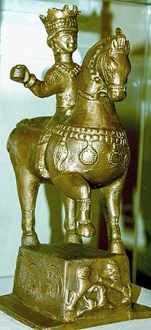 Statue of Caucasian Albanian king Javanshir, VII century.JPG