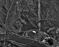 Aerial photo of Bremo Bluff in 1994