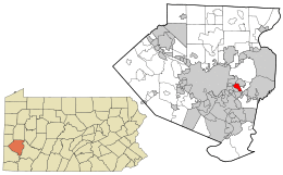 Location in Allegheny County and the U.S. state of Pennsylvania.