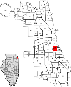 Location within the city of Chicago