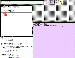 SunView environment on a SPARCstation 4 running SunOS 4