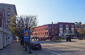 Dixon House Square in downtown Westerly