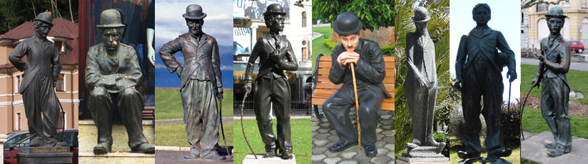 4 Mar - Charlie Chaplin is Knighted Chaplin_statues
