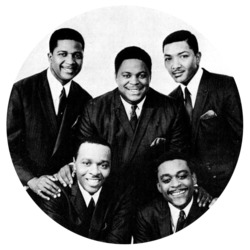 The Dells in 1967: (Top row, L-R): Mickey McGill, Marvin Junior, Verne Allison. (Bottom row, L-R): Chuck Barksdale, Johnny Carter.