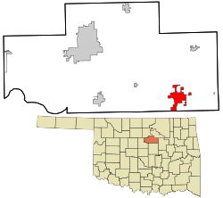 Location within Payne County and Oklahoma