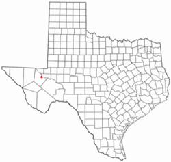 Location of Pecos, Texas