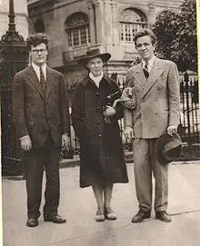 Robert Lowell, Jean Stafford, and Peter Taylor in 1941. Photo by Robie Macauley.