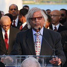 Arun Gandhi at Martin Luther King, Jr. Memorial 4 April 2012 crop.jpg