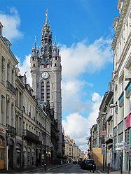 The belfry of the town hall in Douai