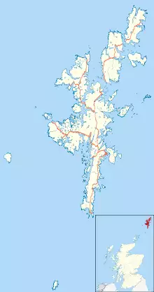 EGEF is located in Shetland