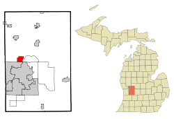 Location of Comstock Park, Michigan