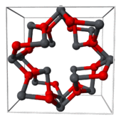 Alternating dark gray and red balls connected by dark gray-red cylinders